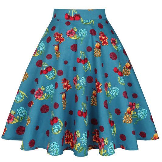 Fruitful Fun Cotton Summer Skirt