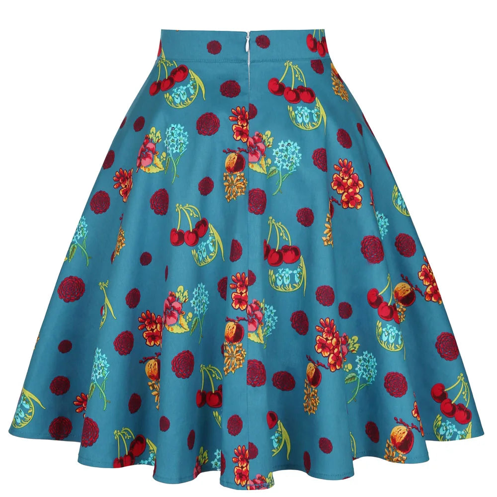 Fruitful Fun Cotton Summer Skirt