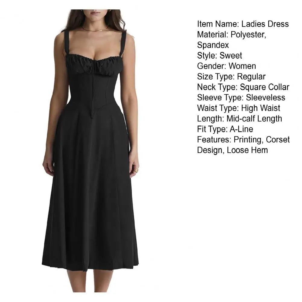 Chic Midi Dress Corset Dress