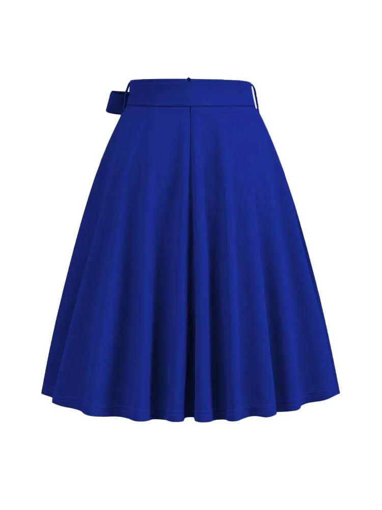 Vintage Front Bow Swing Skirt