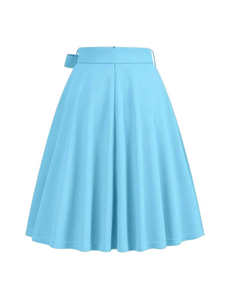 Vintage Front Bow Swing Skirt