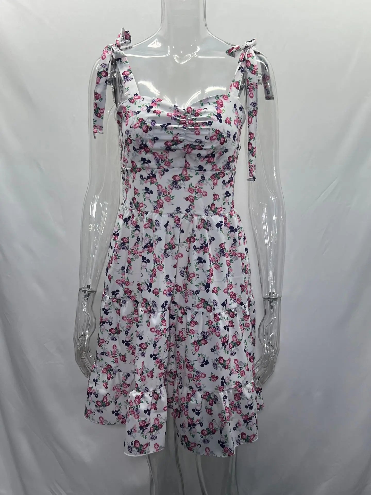 Vintage Casual Baby Doll Strapless Summer Dress