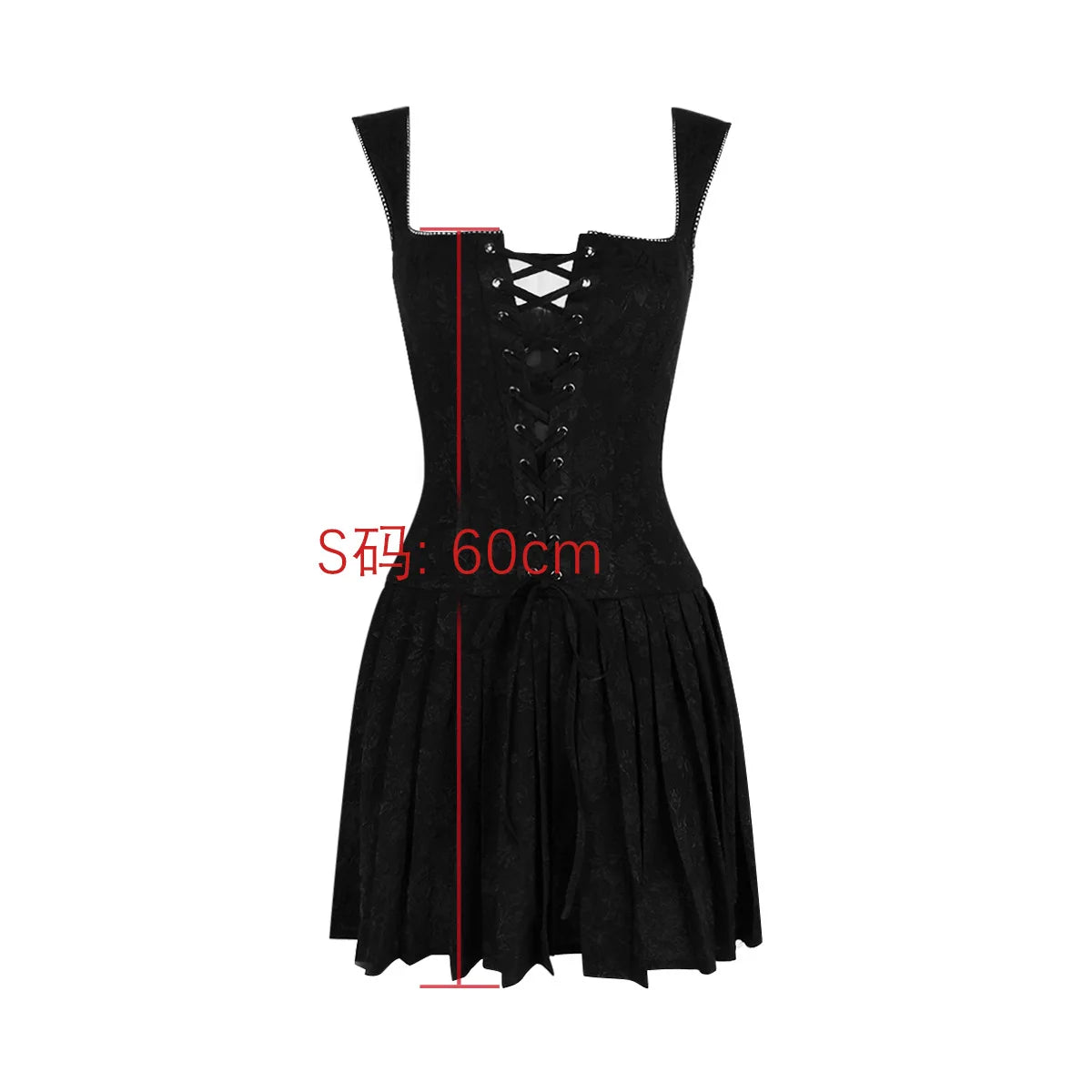 Sexy Maiden Pleated Embroidery Mini Dress